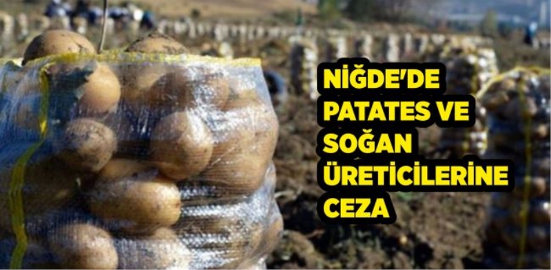 Niğde’de patates ve soğan üreticilerine ceza