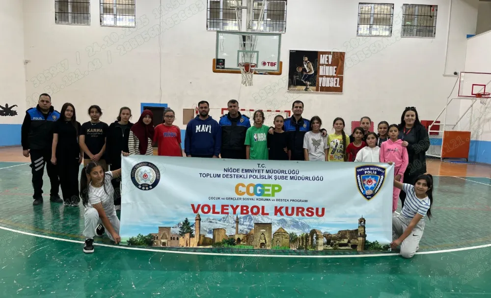 Niğde Emniyetinden Gençlere Destek: Voleybol Kursu Açıldı