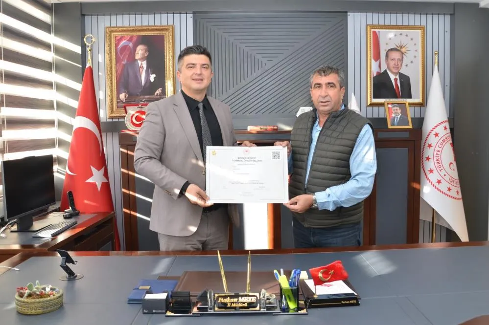 Niğde Süt Üreticileri Birliği’ne 1. Derece Tarımsal Örgüt belgesi