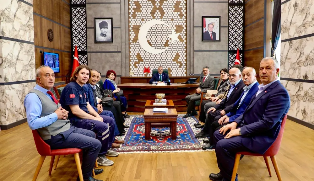 Niğde Valisi Cahit ÇELİK, Şehit Aileleri Derneği Başkanı ve Yönetimini Ağırladı