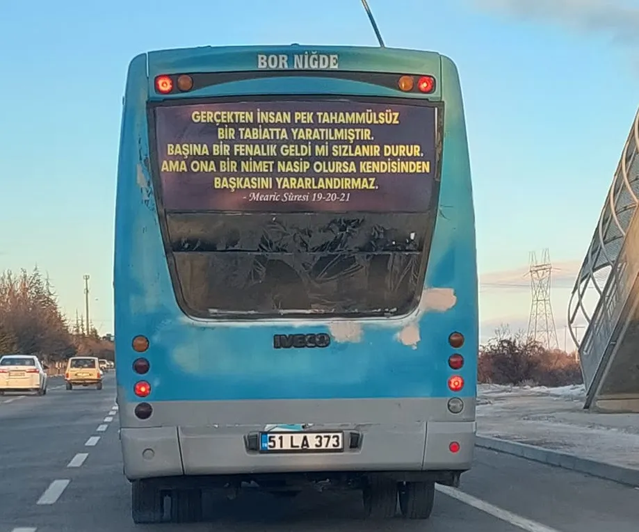 Bor-Niğde Minibüs Ücretlerine Zam Geldi