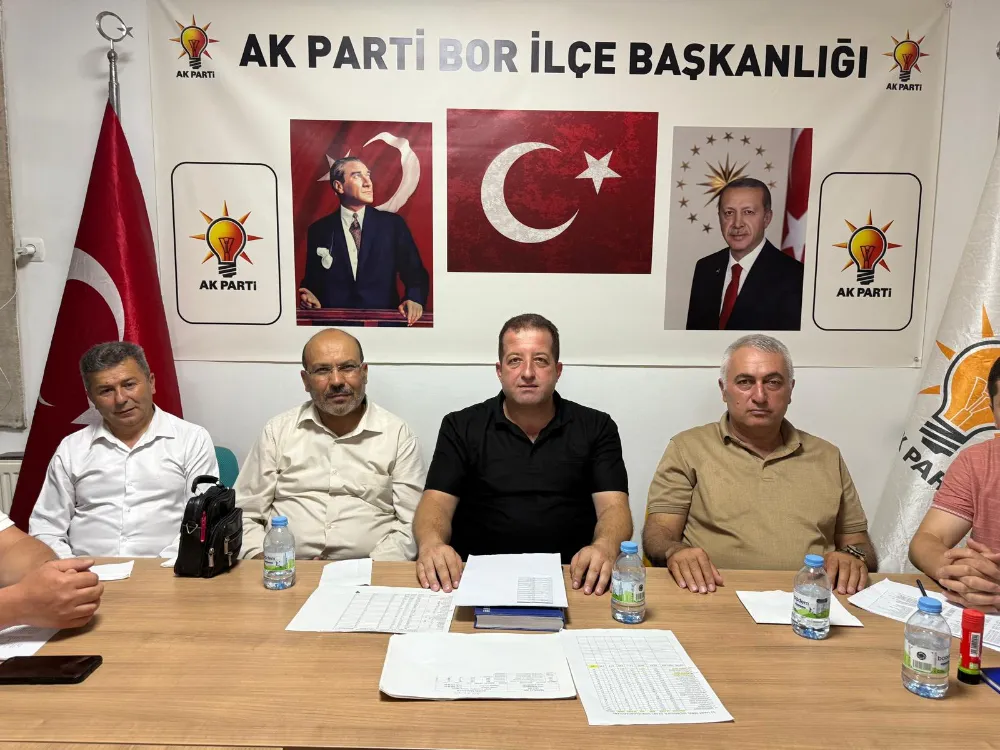 AK Parti Bor İlçe Teşkilatı Haftalık Olağan Toplantısını Gerçekleştirdi
