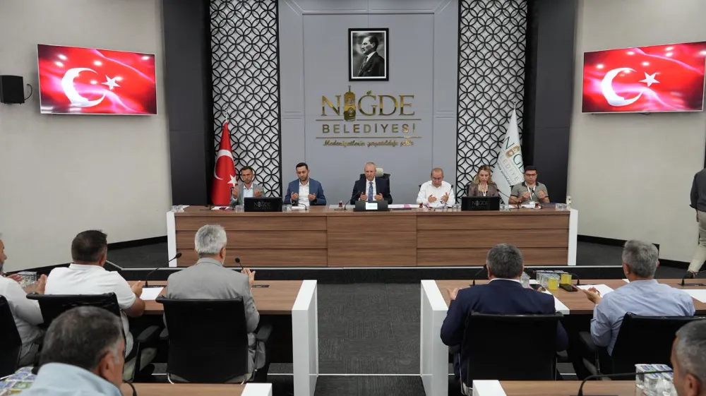 Niğde Belediye Meclisi Temmuz Ayı Toplantısı Tamamlandı