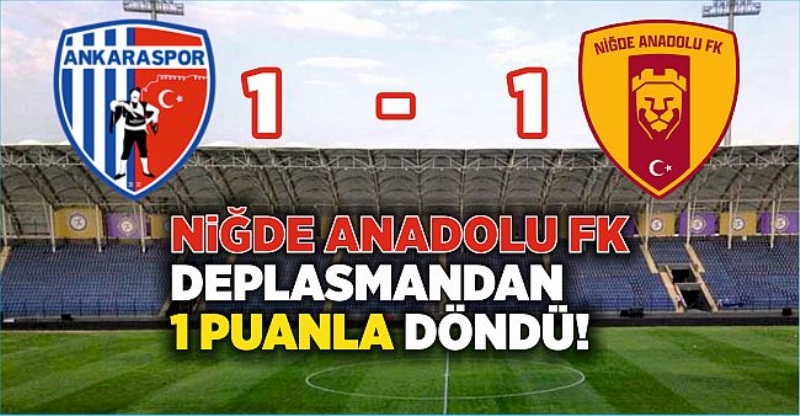 Niğde Anadolu FK Deplasmandan puanla dönüyor!