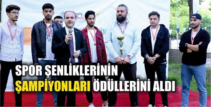 Spor Şenliklerinin Şampiyonları Ödüllerini Aldı